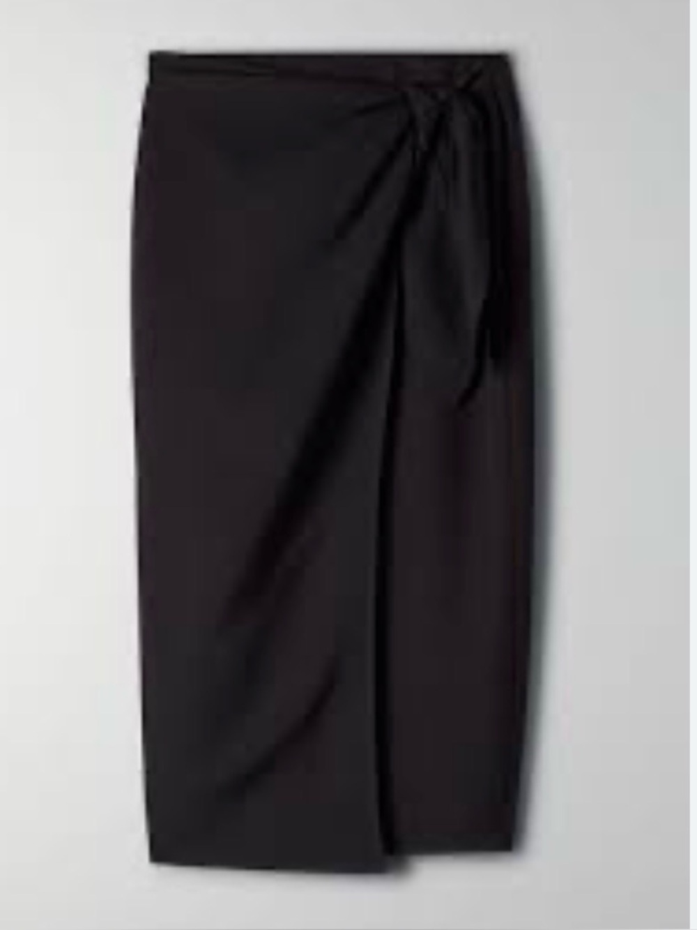 Heartbloom midi skirt open knee and tie black small new
